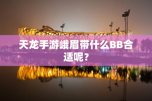 天龙手游峨眉带什么BB合适呢？