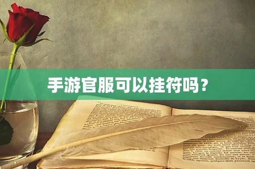 手游官服可以挂符吗？
