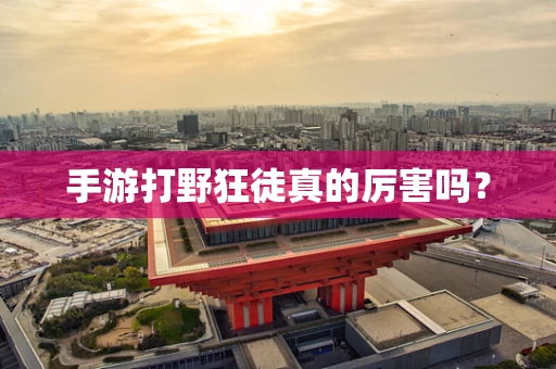手游打野狂徒真的厉害吗？