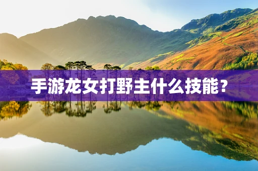 手游龙女打野主什么技能？