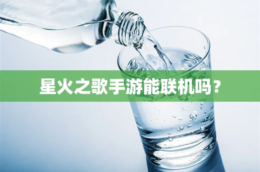 星火之歌手游能联机吗？