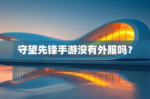 守望先锋手游没有外服吗？