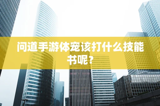 问道手游体宠该打什么技能书呢？