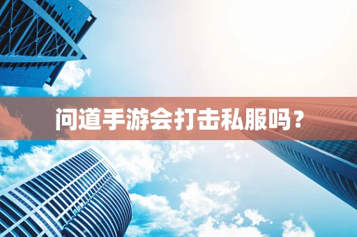 问道手游会打击私服吗？