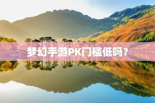 梦幻手游PK门槛低吗？