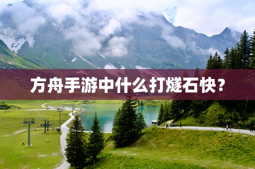 方舟手游中什么打燧石快？