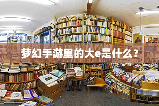梦幻手游里的大e是什么？