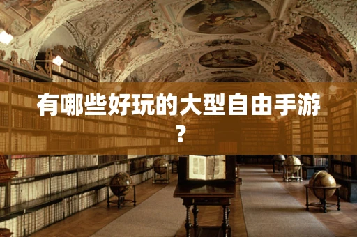 有哪些好玩的大型自由手游？