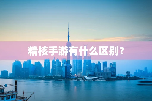 精核手游有什么区别？