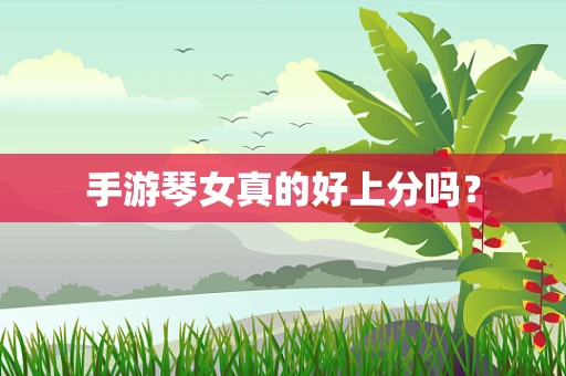 手游琴女真的好上分吗？