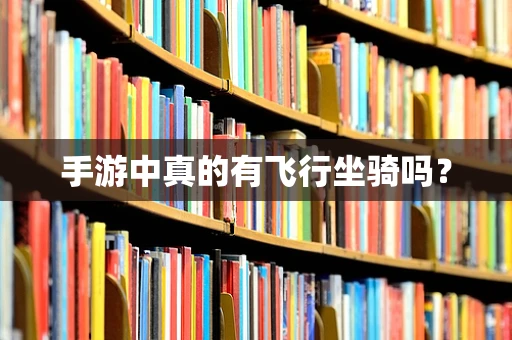手游中真的有飞行坐骑吗？